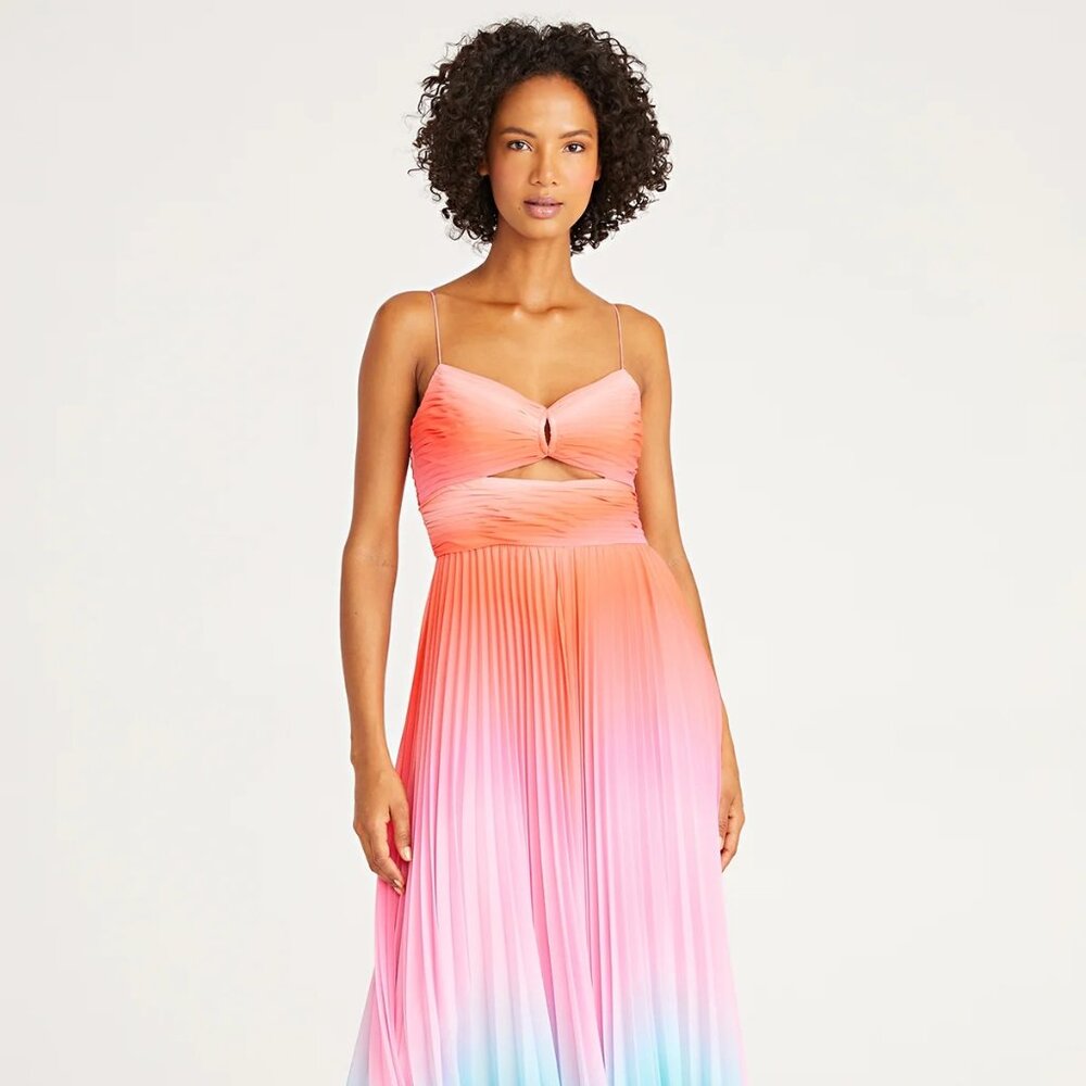 Amur Emmett Pleated Gown - Size 8